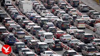 Authorities ease Dover gridlock for families heading for France by ferry after 4 hour waits