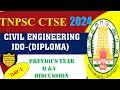 TNPSC JDO(ENGINEERING MECHANICS) (Q&A DISCUSSION) DAY-1 | TNPSC JDO 2024 |  | TEST BATCH #VIDEO