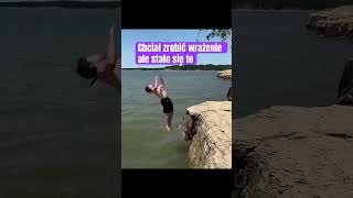 Chciał zrobić wrażenie ale stało się to#shorts #funnyshorts #fun