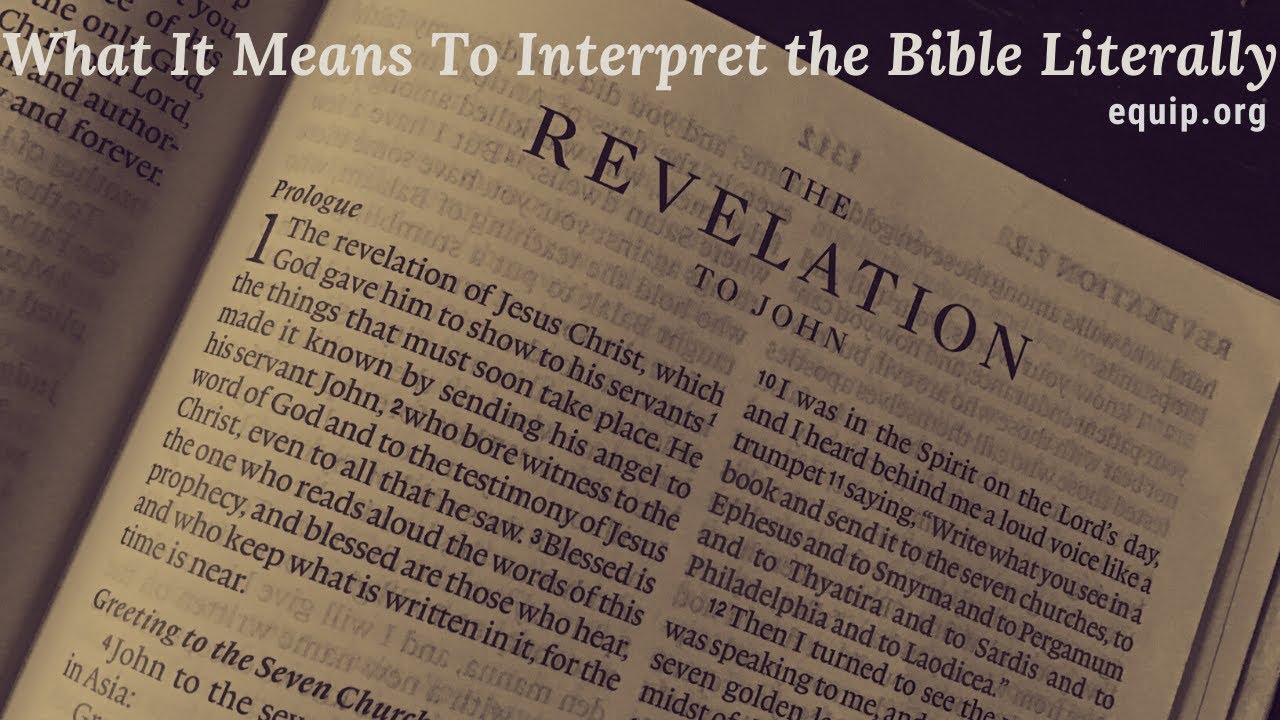 What It Means To Interpret The Bible Literally - YouTube