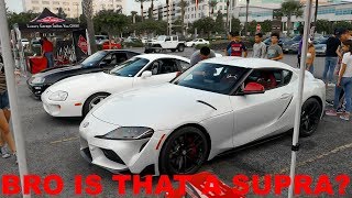 First 2020 Toyota SUPRAS in Texas SHUT DOWN Coffee and Cars! (Houston Coffee and Cars August 2019)