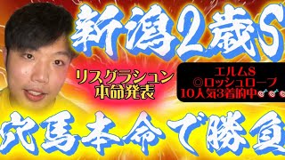 新潟2歳ステークス🐎リスグラシュン本命発表🐿️🔥穴馬はこの馬だ！！！本命穴馬で勝負🔥的中します🎯🎯🎯