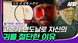 [#23웃음페스타] 자신의 귀를 스스로 자른 천재 화가🖼️ 정신 병원 창살 너머의 풍경을 보며 고흐가 남긴 명작들! | #벌거벗은세계사 #샾잉