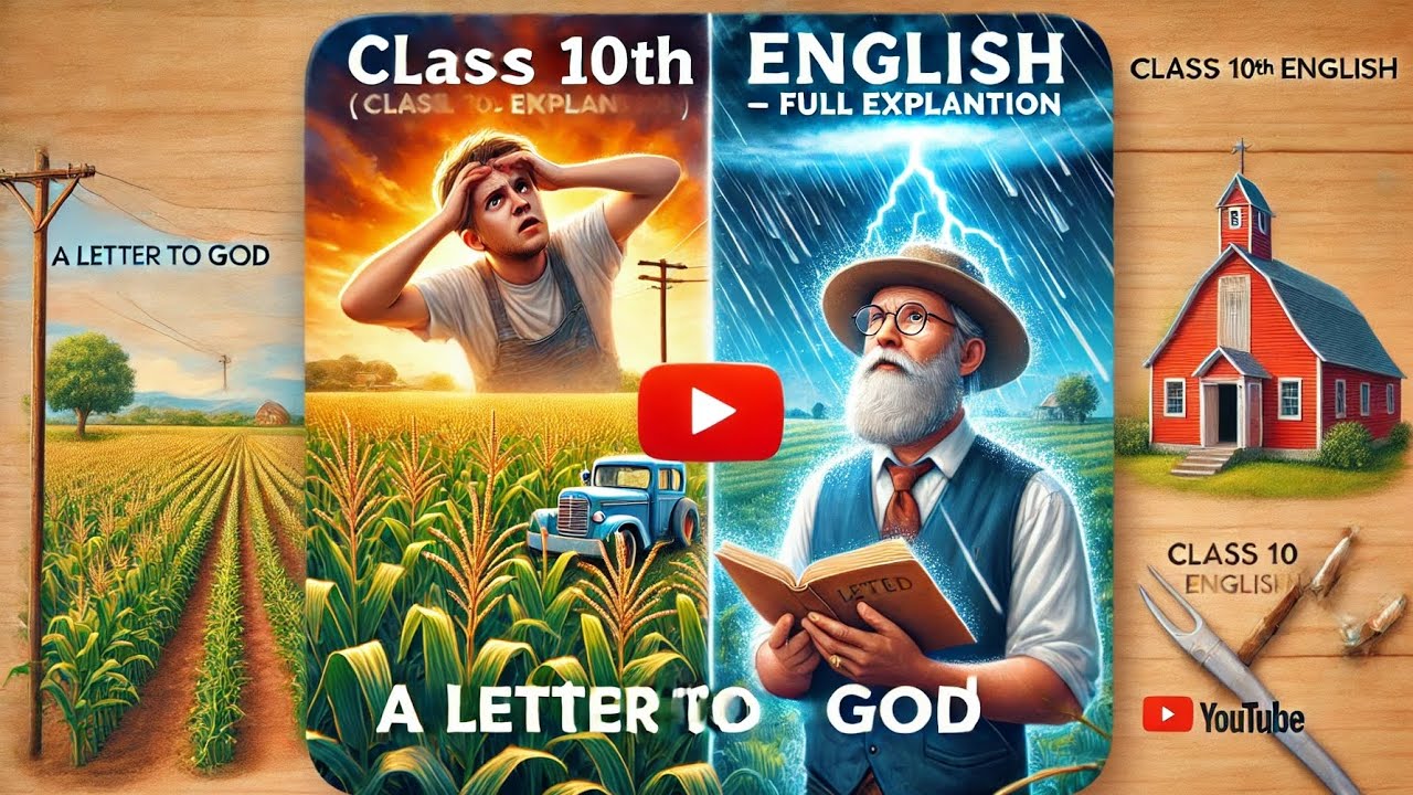рџ љ A Letter To God вђ Class 10 English Animated Explanation рџљђ Youtube