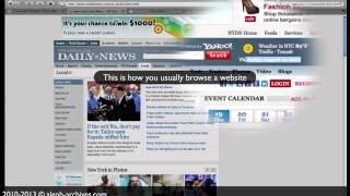 Web Archiving: introduction demo (online Finance & Trading)