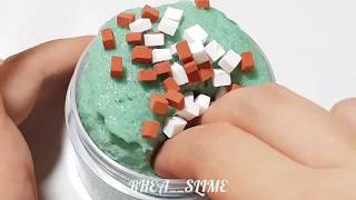 [rhea__slime] 젤시스슬라임 민트초코쿠키 후기 눈꽃슬라임 SLIME SLIMER SATISFYING REVIES