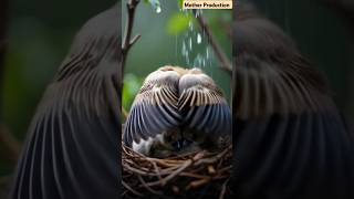 A Mother's Wings: Shelter in the Storm#birds