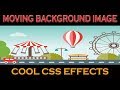 Moving background image css | pure css animation | Repeating background image css