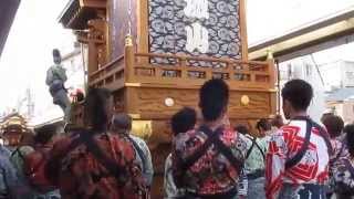 2014.11.5 富士山本宮浅間大社　秋の例祭　浅間連と城山連の山車の競り合い