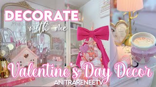 VALENTINES DAY DECOR DECORATE WITH ME IN THE PINK SUITE