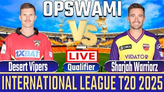 🔴Live: SW vs DV Qualifier T20 Live ILT20 Live Score Sharjah Warriorz vs Desert Vipers Live #cricket