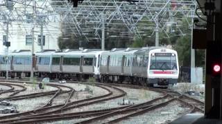 Trains at Perth station