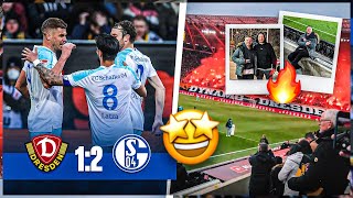 PYRO SHOW + MEGA STIMMUNG 🥰🔥 Dynamo Dresden vs Schalke 04 STADION VLOG 🤩