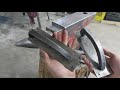 making a rustic industrial style door handles from railroad spikes by hand with basic tools