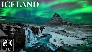 8K Iceland TV Wallpapers - Nature Slideshow of the Land of Fire \u0026 Ice - 3 HOURS (No Music)