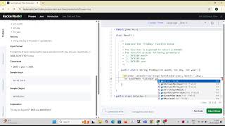 HackerRank Problem -12 Solution | "Java Date and Time”