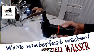 Wohnmobil winterfest machen - Entleerung von Frischwassertank, Abwassertank, Heizung - Wasserleitung