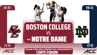 Boston College vs No. 3 Notre Dame | ACC | 1.23.25