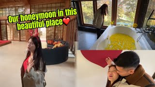 FINALLY HAMRO HONEYMOON KO PLACE PUGEYO👩‍❤️‍👨WOW YESTO DAMMI BATHTUB😱