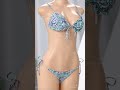 new batch printing padded adjustable straps lace up triangle thong sexy two piece bikini ba000152