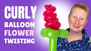 TWIST An Amazing Balloon Flower 🌸 How to Make a CURLY Balloon Flower 🌸 Must Know Balloon Flowers