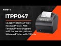 MUNBYN ITPP047 WIFI receipt printer, 80mm wireless printer with 3 ports