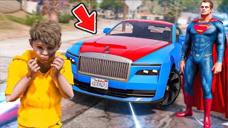 سوبرمان خطفه بسيارة فخمه وهو موافق😱🔥!! | فلم قراند