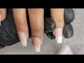 acrylic refill for beginners from baby boomer to elegant red nails