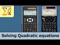 Sharp EL-W516 EL-W506X ELW-516X solving quadratic equation