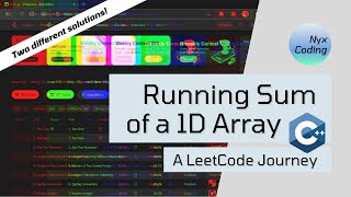 Running Sum of a 1D Array in C++ - A LeetCode Journey