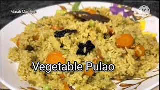 Vegetable Pulao in Kannada/ಒಮ್ಮೆ ಈ  ತರಹ ವೆಜಿಟೇಬಲ್ ಪಲಾವ್ ಟ್ರೈ ಮಾಡಿ  ಮನೆಯವರೆಲ್ಲ ಇಷ್ಟಪಟ್ಟು ತಿನ್ನುತ್ತಾರೆ