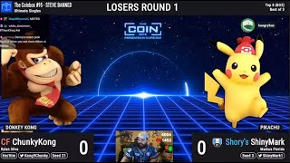 ShinyMark (Pikachu) vs ChunkyKong (Donkey Kong) - Coinbox 95 Losers Quarters | 13 Mar 24'