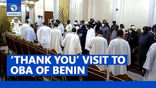 Wike Leads PDP Governors On A Thank You Visit To Oba Of Benin