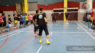 Perlawanan Pertunjukkan Beregu Kem Bakat Badminton KBS Negeri Selangor 2016