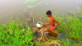 Old Fishing | Asian Traditional Fishing in Village with Beautiful Nature