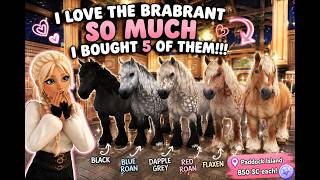 ✨ I LOVED the new Brabant horses in Star Stable Online so much… I bought FIVE of them! 🐴🤍