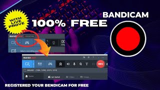 How to register bandicam free | How to remove bandicam watermark | bandicam without watermark