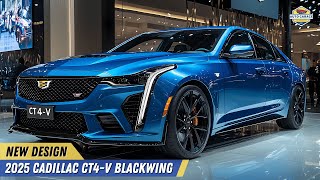 2025 Cadillac CT4-V Blackwing Introduced - A Sports Sedan with 472 HP and Racing Heritage!