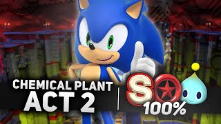 Sonic x Shadow Generations - Chemical Plant Act 2 100% | All Chao Locations, Red Rings \u0026 S-Rank (4K)