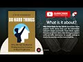 Do Hard Things by Steve Magness (Free Summary)