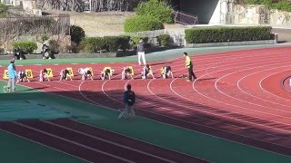 第7回京都強化陸上記録会　男子100m2次レースB組