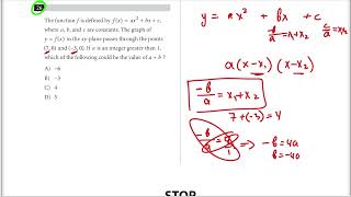 SAT | Test 5 Digital | Module 1 | Problem 26 - IN 30 SECONDS OR LESS