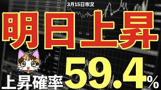 【3月15日】日経平均株価AI予想225先物デイトレードオプション取引の参考にしてください、FOMCウクライナ睨んで揉み合い中