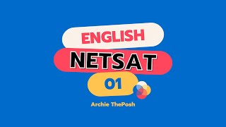 NETSAT ภาษาอังกฤษ มข. || PART 1