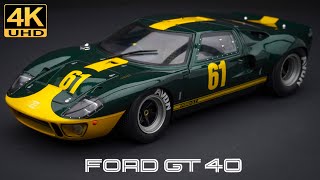 FORD GT40 MK1 JIM CLICK FORD PERFORMANCE COLLECTION, 4K UHD - 1/18 Solido