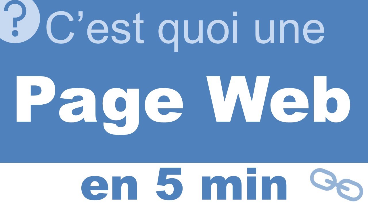 C'est Quoi Une Page Web? - YouTube