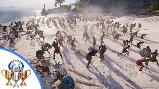 Assassin's Creed Odyssey Conquest Battle Gameplay - 150 v 150 (Exclusive E3 2018 Hands On)