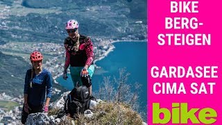 Bikebergsteigen: Unterwegs mit dem Mountainbike wo andere im Klettersteig hängen - CIMA SAT Gardasee