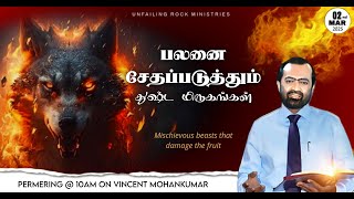 Mischievous Beasts That Damage The Fruit || Sunday Worship Service || Bro. Vincent MohanKumar