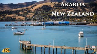 Akaroa New Zealand Walking Tour 4K April 2021 | Christchurch Banks Peninsula | New Zealand Virtual